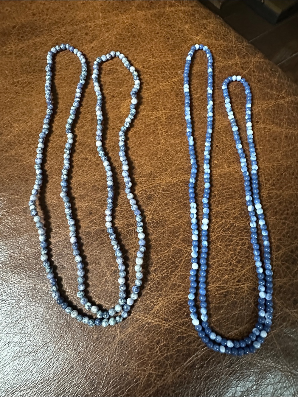 Sodalite blue beaded Women's Necklace